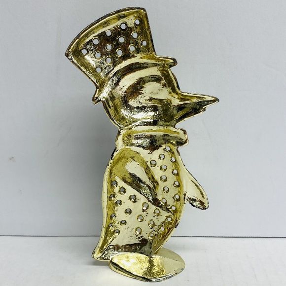 Vtg Anthropomorphic Penguin Standing Earring Holder Signed Libby RARE Find - Picture 3 of 7